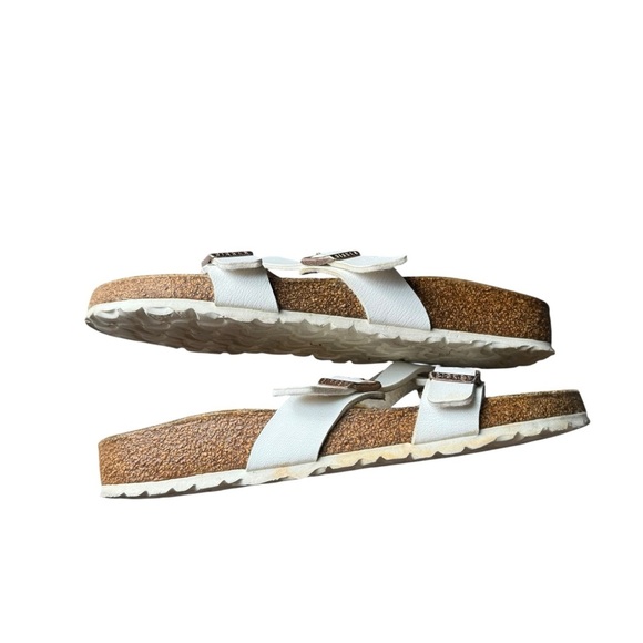 Birkenstock - Yao White Sandals with Adjustable Straps Sz 40 - Picture 10 of 11